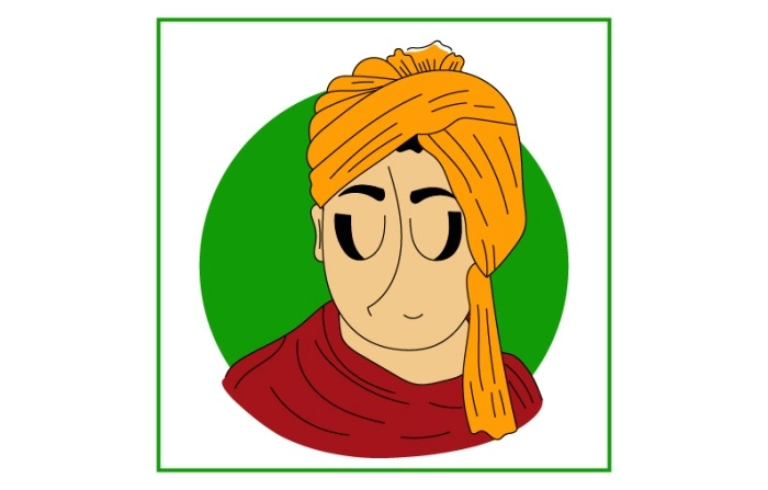 Youth Icon Swami Vivekananda Jayanti Illustration