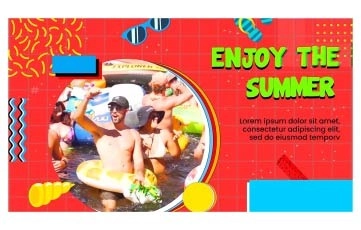 Summer Vibes Slideshow After Effects Templates
