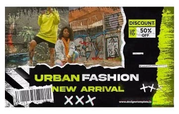 Urban Street Wear Fashion Slideshow After Effects Templates