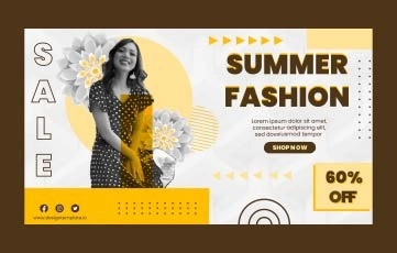 Summer Fashion Sale Slideshow After Effects Templates