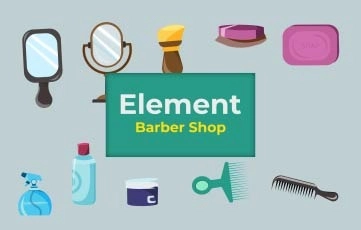 Element Barber Shop After Effects Template 03