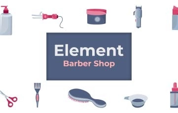 Element Barber Shop After Effects Template 02