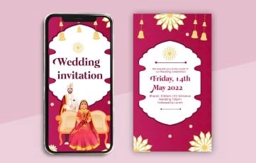 Indian Wedding Invitation Story After Effects Template