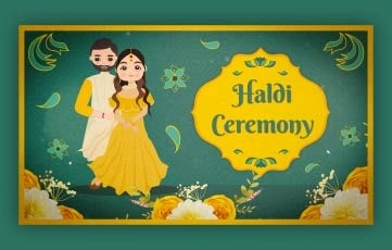 Haldi Ceremony Invitation After Effects Template