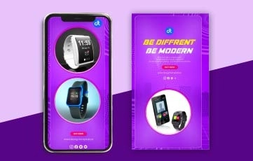 Smart Watch Instagram Story After Effects Template