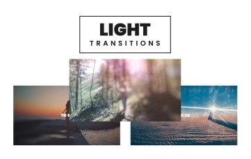 Light Transitions Pack After Effects Template