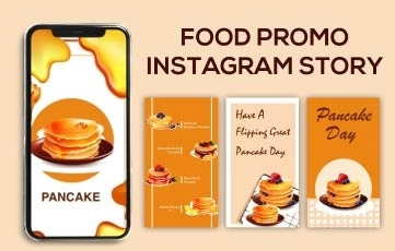 Food Promo Facebook Instagram Story After Effects Template