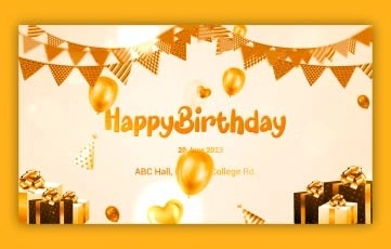 Birthday Invitation After Effects Template
