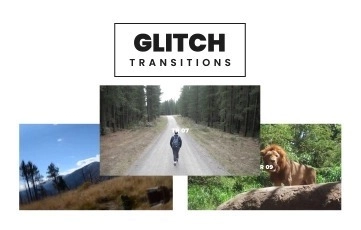 Best Glitch Transitions Pack After Effects Template