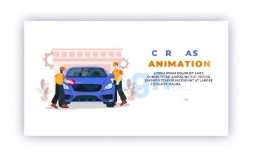 Car Wash Landing Page After Effects Template