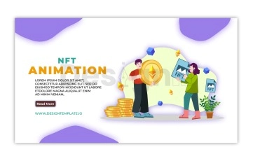 NFT Landing Page After Effects Template