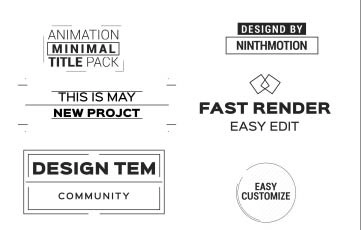 Minimal Title Pack After Effects Template 2