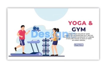 Yoga Gym Landing page After Effects Template