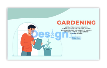 Gardening Landing Page After Effects Template 02