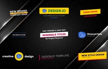 Minimal Title Pack After Effects Templates