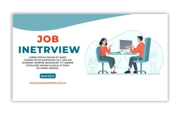Job Interview Landing Page After Effects Template