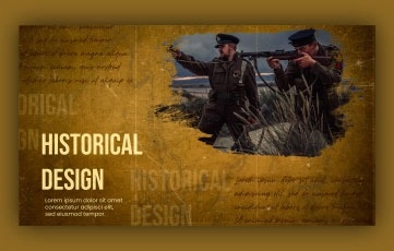 Historical Style After Effects Slideshow Template