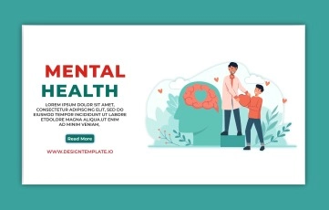Mental Health Landing Page After Effects Template