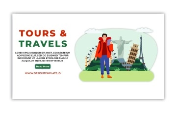 Tours & Travels Landing Page After Effects Template