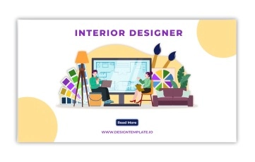 Interior Designer Landing Page After Effects Template