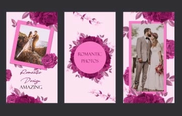 Romantic Photo Instagram Story After Effects Template