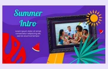Summer Intro After Effects Templates