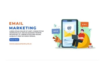 Email Marketing Landing Page After Effects Template