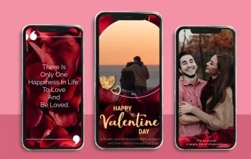 Valentines Day Instagram Stories After Effects Template