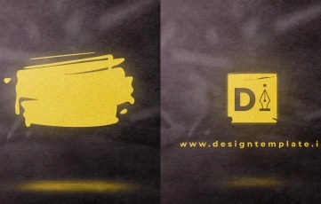 Golden Brush Logo Reveal After Effects Templates