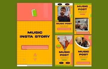 Music Instagram Story After Effects Template 04