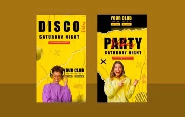 Crazy Night Vibes Instagram Story After Effects Template
