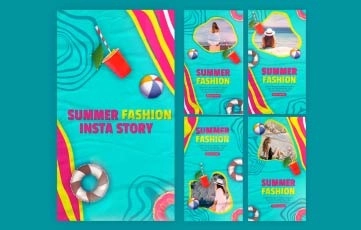 Swimming Instagram Story After Effects Template