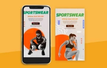 Sports Instagram Story After Effects Template