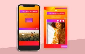 Warm Colors Instagram Story After Effects Template
