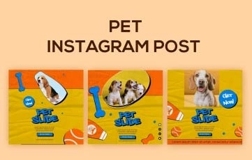 Pet Instagram Post After Effects Template