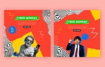 Cyber Monday Instagram Post After Effects Template 2