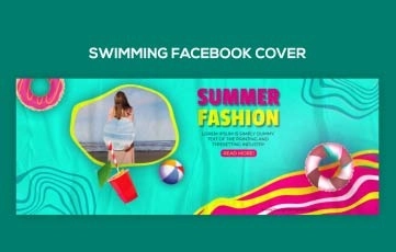 Swimming Facebook Cover After Effects Template