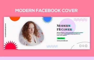 Modern Facebook Cover After Effects Template