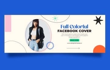 Colorful Facebook Cover After Effects Template