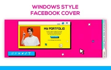 Windows Style Facebook Cover After Effects Template