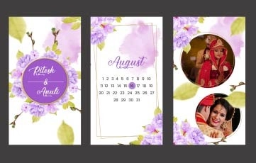 Wedding Invitation Instagram Story After Effects Templates