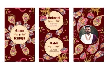 Couple Wedding Invitation Instagram Story After Effects Template