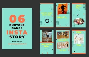 Duotone Dance Instagram Story After Effects Template