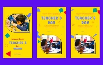 Teachers Day Instagram Story After Effects template