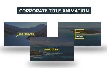 Corporate Titles After Effects Templates For Inspiring Presentations