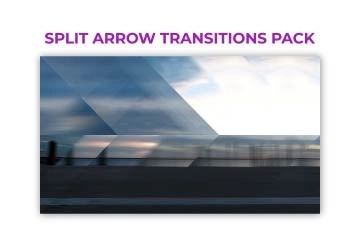 Best Split Arrow Transitions Pack After Effects Template