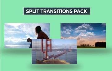 Split Transitions Pack After Effects Template