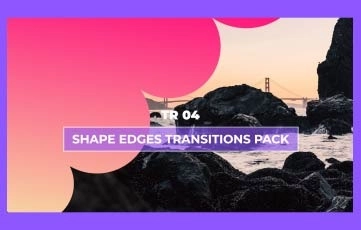 Shape Edges Transitions Pack After Effects Template