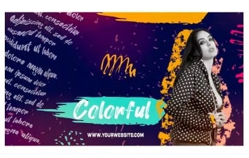 Colorful Paint Promo After Effects Template