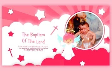 Baptism Kids Slideshow After Effects Template